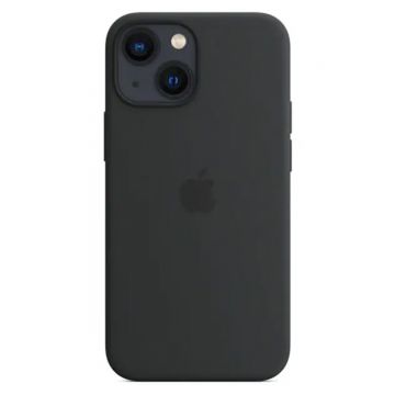 Husa telefon Apple pentru Apple iPhone 13 mini, Silicone Case, MagSafe, Midnight
