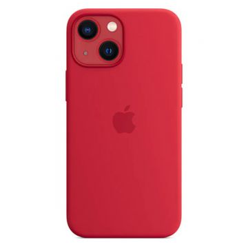 Husa telefon Apple pentru Apple iPhone 13 mini, Silicone Case, MagSafe, (Product) Red