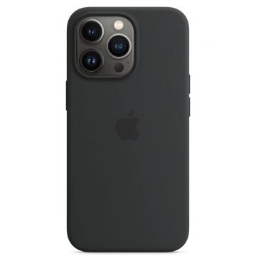 Husa telefon Apple pentru Apple iPhone 13 Pro, Silicone Case, MagSafe, Midnight