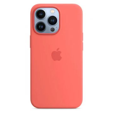 Husa telefon Apple pentru Apple iPhone 13 Pro, Silicone Case, MagSafe, Pink Pomelo (Seasonal Fall 2021)