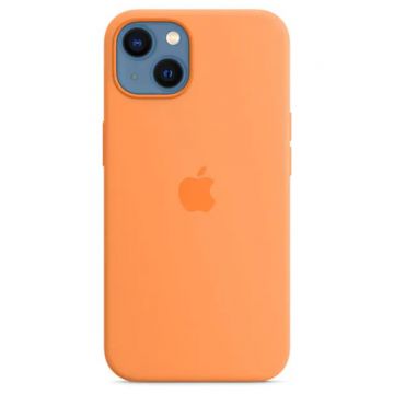 Husa telefon Apple pentru Apple iPhone 13, Silicone Case, MagSafe, Marigold (Seasonal Fall 2021)