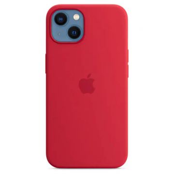 Husa telefon Apple pentru Apple iPhone 13, Silicone Case, MagSafe, (Product) Red