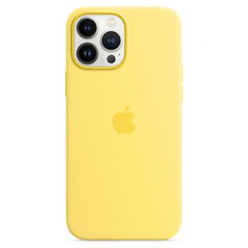 Husa telefon Apple pentru iPhone 13 Pro, MagSafe, Silicon, Lemon Zest