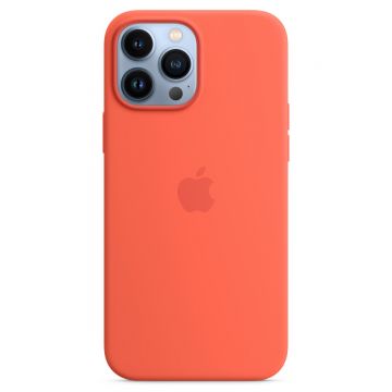 Husa telefon Apple pentru iPhone 13 Pro, MagSafe, Silicon, Nectarine