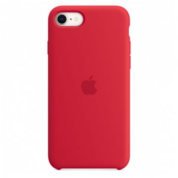 Husa telefon Apple pentru iPhone SE3, Silicone Case, (Product) Red