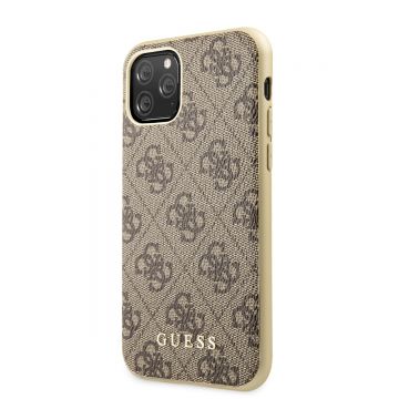 Husa telefon Guess pentru Iphone 11 Pro, Model 4G, Plastic TPU, GUHCN58G4GB, Maro