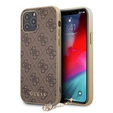 Husa telefon Guess pentru iPhone 12 Pro Max, Charms Cover, Plastic TPU, GUHCP12LGF4GBR, Maro