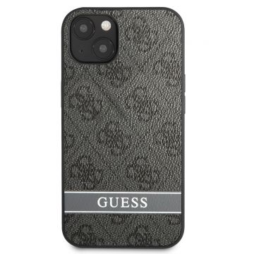Husa telefon Guess, PU 4G Stripe Case pentru Apple iPhone 13 mini, Gri