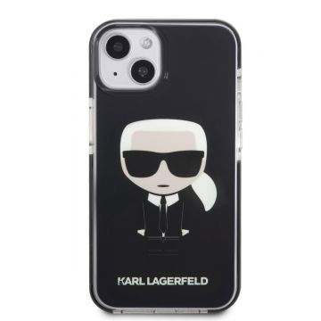 Husa telefon Karl Lagerfeld, Full Body Ikonik Case pentru Apple iPhone 13 mini, Negru