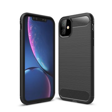 Husa telefon pentru iPhone 11, Plastic, Negru