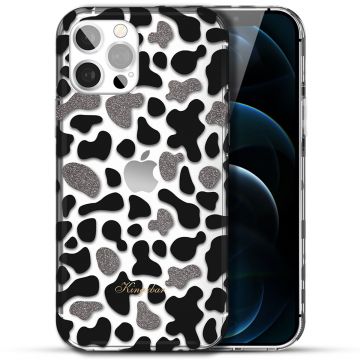 Husa telefon pentru Iphone 13, Kingxbar, Wild Series Cow, Plastic, Multicolor