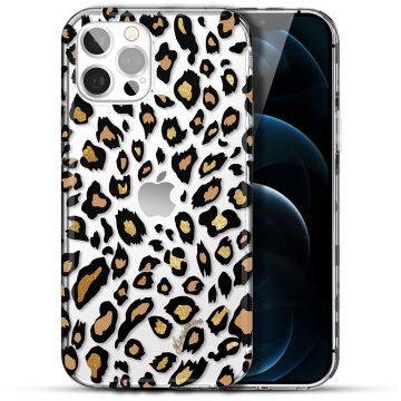 Husa telefon pentru Iphone 13 Pro, Kingxbar, Wild Series Leopard, Plastic, Multicolor