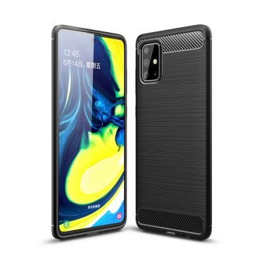 Husa telefon pentru Samsung Galaxy A71 4G, Plastic, Negru