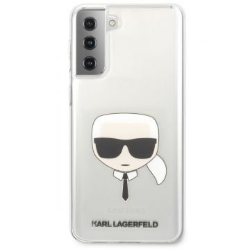 Husa telefon Samsung Galaxy S21+, Karl Lagerfeld, Head Kryt, KLHCS21MKTR, Transparent