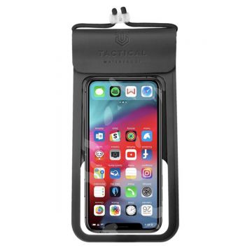 Husa telefon waterproof Tactical Splash, XXL, Asphalt, Transparent