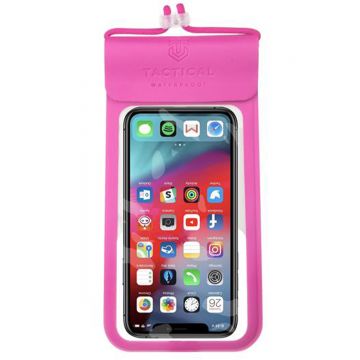 Husa de protectie telefon waterproof Tactical Splash, XXL, Pink Panther, Transparent