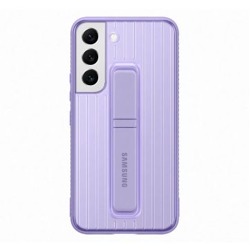 Resigilat - Husa telefon Samsung, Protective Standing Cover pentru Samsung Galaxy S22, Lavender