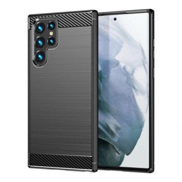 Carcasa Flexible Carbon compatibila cu Samsung Galaxy S22 Ultra (Negru) Carcasa Flexible Carbon compatibila cu Samsung Galaxy S22 Ultra (Negru)