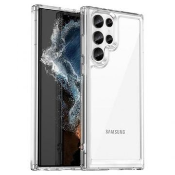 Carcasa Outer Space compatibila cu Samsung Galaxy S23 Ultra (Transparent)