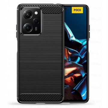 Carcasa TECH-PROTECT TPUCARBON compatibila cu Xiaomi Redmi Note 12 Pro / Poco X5 Pro 5G (Negru)