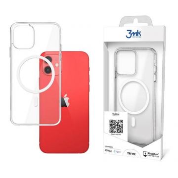 Husa 3MK MagCase compatibila cu Apple iPhone 12 Mini (Transparent)