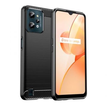 Husa Carbon flexible pentru Realme C31 (Negru) Husa Carbon flexible pentru Realme C31 (Negru)