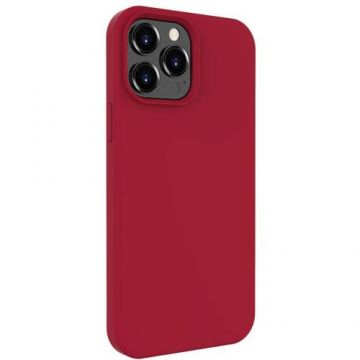 Husa de protectie Lemontti Liquid Silicon pentru iPhone 13 Pro (Rosu)