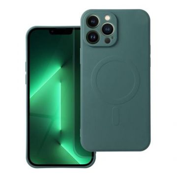 Husa din silicon Mag Cover pentru Apple iPhone13 Pro (Verde)