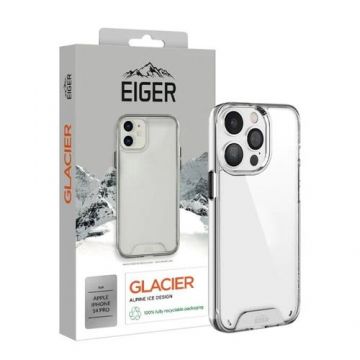 Husa Eiger Glacier Case compatibila cu iPhone 14 Pro Clear, shock resistant