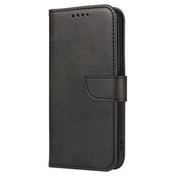 Husa Flip Cover Wallet Stand compatibila cu Samsung Galaxy A14 5G (Negru)