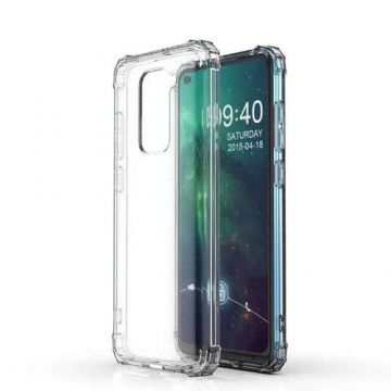 Husa Just Must Shock TPU compatibila cu Xiaomi Redmi Note 9 (Transparent)