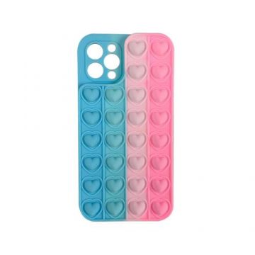 Husa Lemontti Heart Pop it compatibila cu iPhone 11 Pro, Multicolor