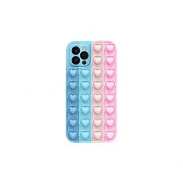 Husa Lemontti Heart Pop it compatibila cu Samsung Galaxy A22 5G, Multicolor