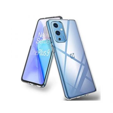 Husa Lemontti Silicon compatibila cu OnePlus 9 (Transparent)