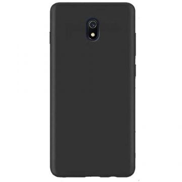 Husa Lemontti Silicon Silky compatibila cu Xiaomi Redmi 8A (Negru)