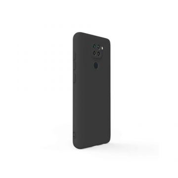 Husa Lemontti Silicon Soft Slim compatibila cu Xiaomi Redmi Note 9 4G (Negru)