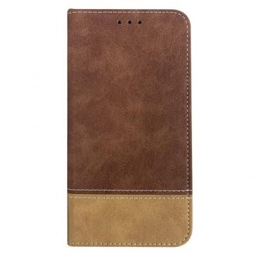 Husa New Case Book Premium Class compatibila cu Huawei P Smart 2020 (Maro)