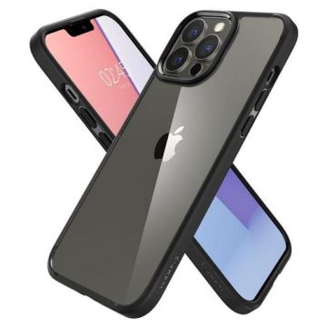 Husa Protectie Spate Spigen Ultra Hybrid pentru iPhone 13 Pro (Negru/Transparent)