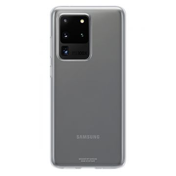 Husa Samsung Clear Cover pentru Samsung Galaxy S20 Ultra, EF-QG988TTEGEU, Transparent