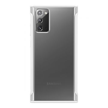 Husa Samsung Clear Protective Cover pentru Samsung Galaxy Note 20, EF-GN980CWEGEU, Alb