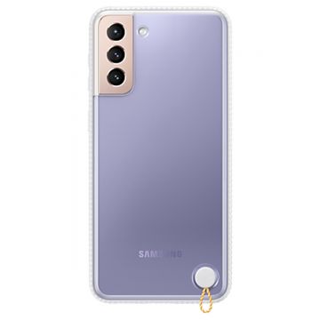 Husa Samsung Clear Protective Cover pentru Samsung Galaxy S21+, EF-GG996CWEGWW, Alb