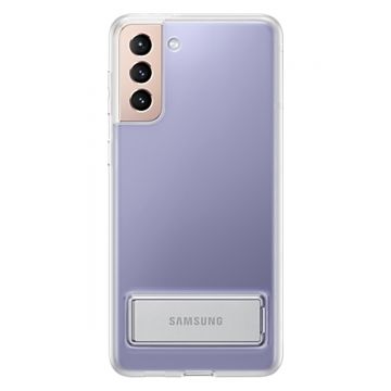 Husa Samsung Clear Standing pentru Samsung Galaxy S21+, EF-JG996CTEGWW, Transparent