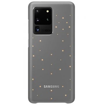 Husa Samsung LED Cover pentru Samsung Galaxy S20 Ultra, EF-KG988CJEGEU, Gri