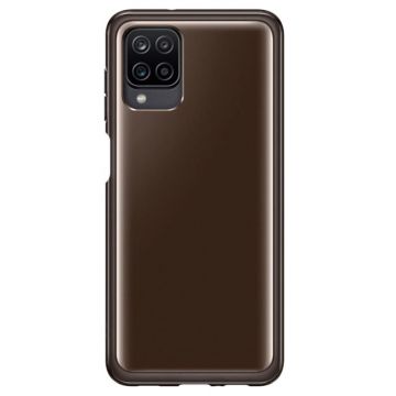 Husa Samsung Soft Clear Cover pentru Samsung Galaxy A12, EF-QA125TBEGEU, Negru