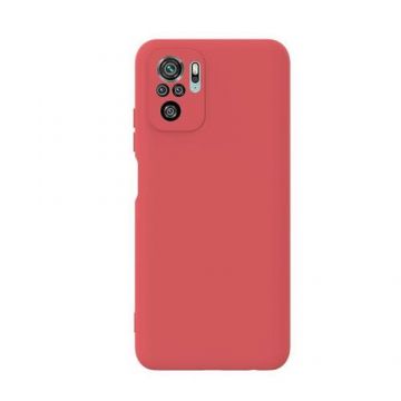 Husa Silicon Lemontti Soft Slim compatibila cu Xiaomi Redmi Note 10s 4G (Rosu)