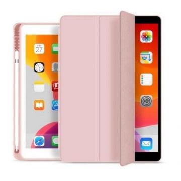 Husa Tech-Protect Smartcase Pen compatibila cu iPad 10.2 inch (2019/2020/2021) Pink