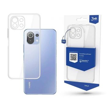 Husa de protectie telefon 3mk pentru Xiaomi Mi 11 Lite 4G/5G/11 Lite 5G NE, Poliuretan termoplastic, Transparent