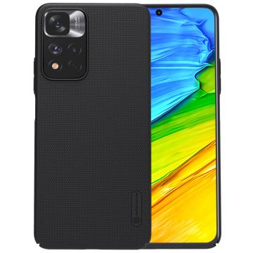 Husa telefon Nillkin pentru Xiaomi Redmi Note 11 Pro, Super Frosted Shield, Policarbonat, Negru