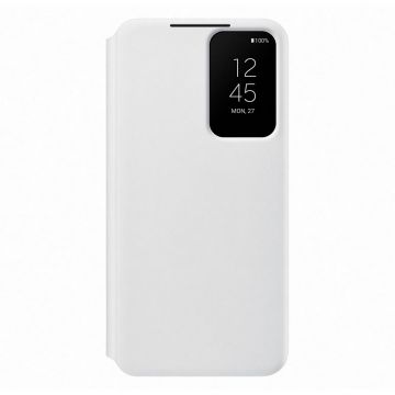 Husa telefon Samsung, Smart Clear View Cover pentru Samsung Galaxy S22+, White