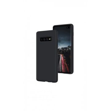 Husa de protectie pentru s10, ultra slim, din silicon Negru, interior din microfibra silk touch